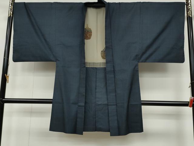 平和屋着物●男性 本場大島紬 アンサンブル 120亀甲 総詰め 正絹 逸品 CABB6352ut