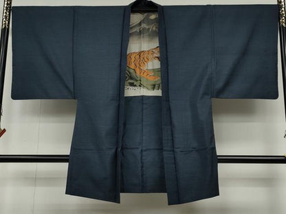 平和屋着物●男性 本場大島紬 アンサンブル 吉祥文 正絹 逸品 CABB6353ut