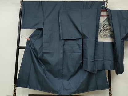 平和屋着物●男性 本場大島紬 アンサンブル 100亀甲 総詰め 正絹 逸品 未使用 CABB6355ut