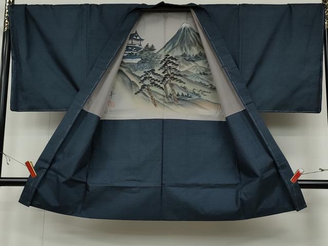 平和屋着物●男性 本場大島紬 アンサンブル 100亀甲 総詰め 正絹 逸品 未使用 CABB6355ut