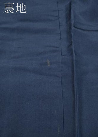 平和屋着物●男性 髭紬 アンサンブル 墨色 正絹 逸品 CABB6357ut