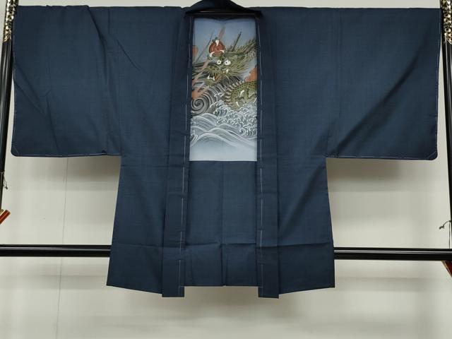 平和屋着物●男性 本場大島紬 アンサンブル 100亀甲 総詰め 正絹 逸品 未使用 CABB6359ut
