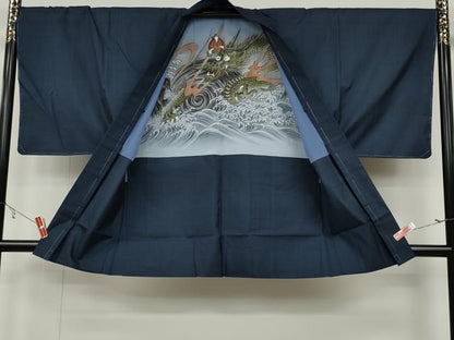 平和屋着物●男性 本場大島紬 アンサンブル 100亀甲 総詰め 正絹 逸品 未使用 CABB6359ut