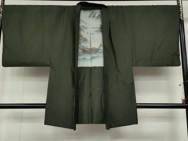 平和屋着物●男性　本場大島紬　アンサンブル　吉祥文　正絹　逸品　CABB6360ut