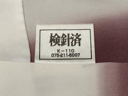 平和屋着物●上質な小紋　雪輪舞桜　正絹　逸品　CABB6362ut