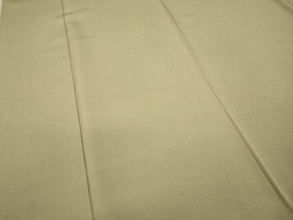 平和屋着物●上質な色無地　蒸栗色　お召縮緬　正絹　逸品　CABB6366ut