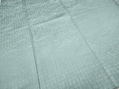 平和屋着物●上質な色無地　草葉地紋　秘色色　正絹　逸品　CABB6367ut