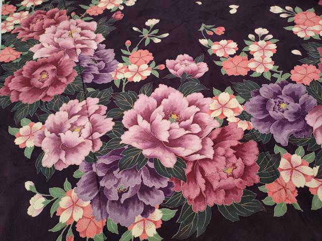 平和屋着物●豪華振袖　刺繍　舞花文　金糸　正絹　逸品　CABB6371ut 平和屋着物○豪華振袖 刺繍 舞花文 金糸 正絹 逸品 CABB6371ut