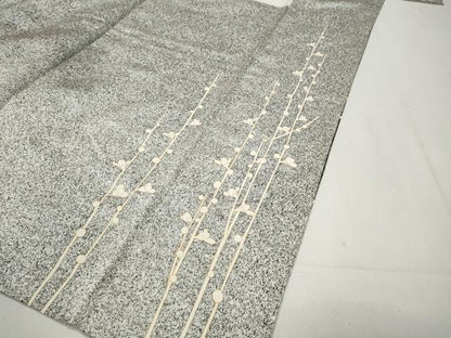 平和屋着物●訪問着　枝花文　たたき染め　金彩　正絹　逸品　CABB6375ut