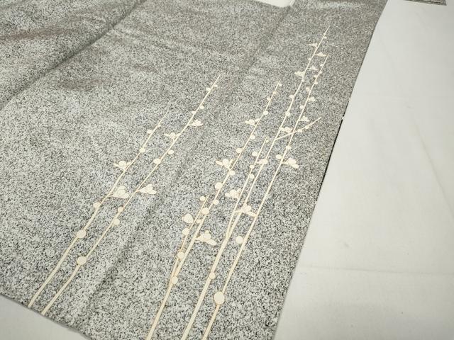 平和屋着物●訪問着　枝花文　たたき染め　金彩　正絹　逸品　CABB6375ut