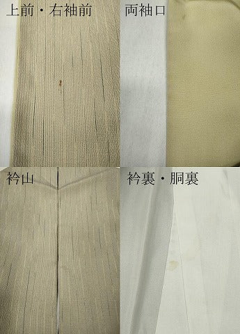 平和屋着物●訪問着　本塩沢　鳥獣戯画　正絹　逸品　CABB6378ut