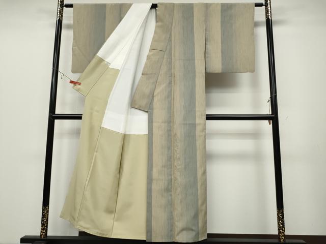 平和屋着物●訪問着　本塩沢　鳥獣戯画　正絹　逸品　CABB6378ut