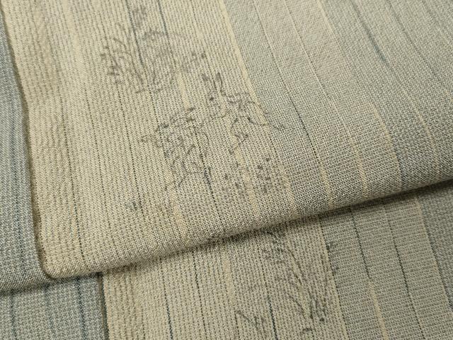 平和屋着物●訪問着　本塩沢　鳥獣戯画　正絹　逸品　CABB6378ut