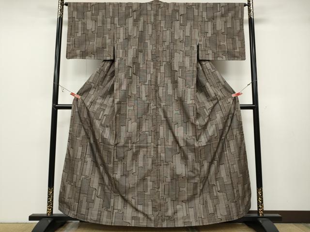 平和屋着物●本場大島紬　9マルキ　吉祥文　ますいわ屋扱い　正絹　逸品　CABB6385ut