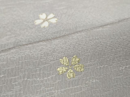 平和屋着物●上質な小紋　舞桜文　蛍暈し　金彩　正絹　逸品　CABB6386ut