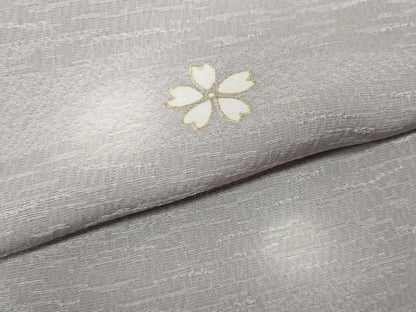 平和屋着物●上質な小紋　舞桜文　蛍暈し　金彩　正絹　逸品　CABB6386ut