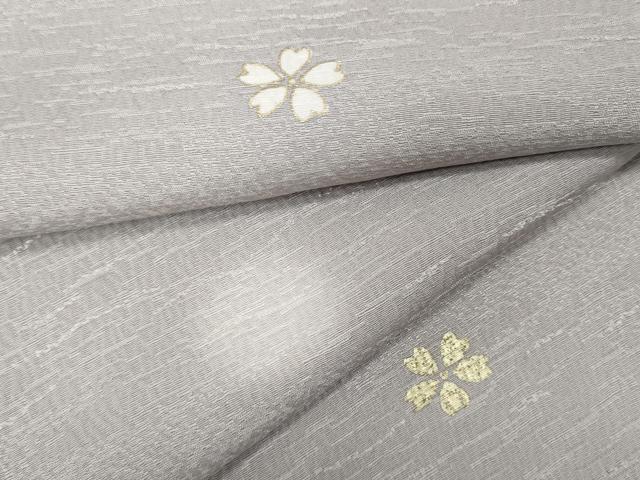 平和屋着物●上質な小紋　舞桜文　蛍暈し　金彩　正絹　逸品　CABB6386ut