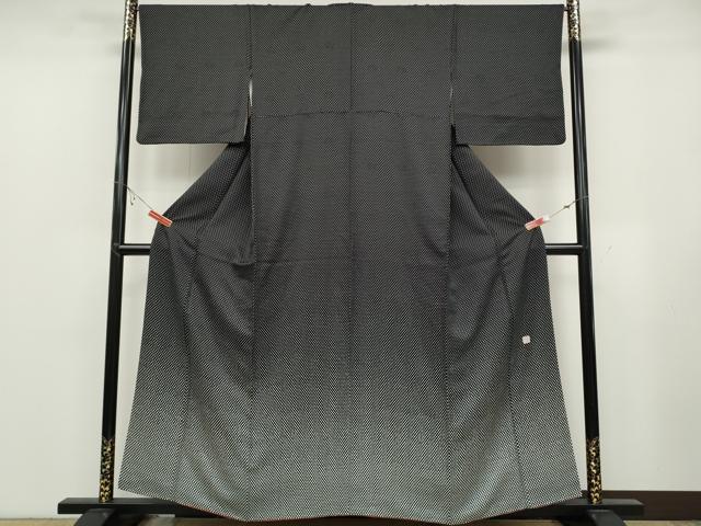 平和屋着物●訪問着　作家物　ドット　黒地　正絹　逸品　CABB6389ut 平和屋着物○訪問着 作家物 ドット 黒地 正絹 逸品 CABB6389ut