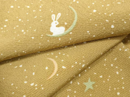 平和屋着物●上質な小紋　兎　月　星　正絹　逸品　CABB6390ut