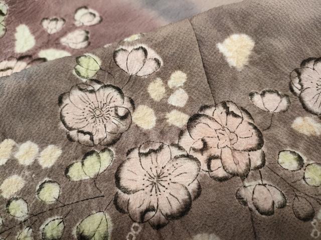 平和屋着物●訪問着　辻が花　絞り　正絹　逸品　CABB6394ut 平和屋着物○訪問着 辻が花 絞り 正絹 逸品 CABB6394ut