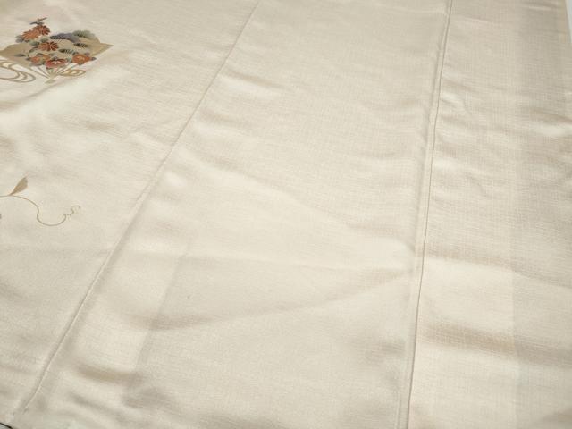 平和屋着物●訪問着　扇面南天花文　暈し染め　金彩　正絹　逸品　CABB6397ut