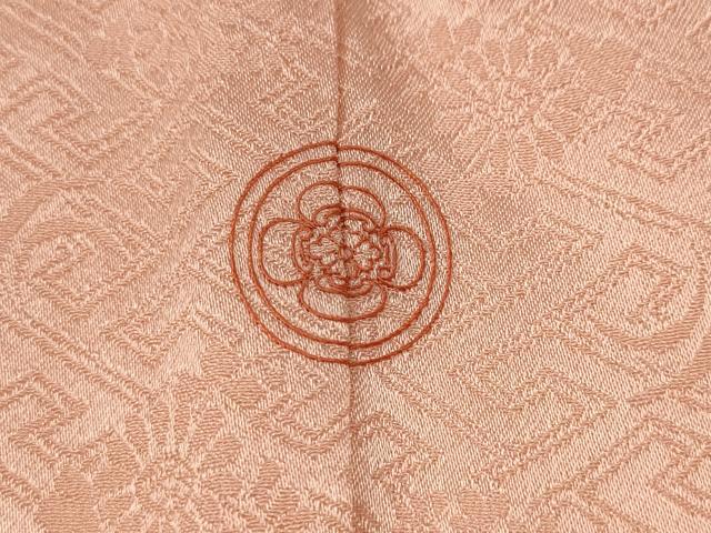 平和屋着物○訪問着 駒刺繍 松皮菱枝花文 金彩 ロング