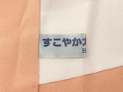 平和屋着物●訪問着　駒刺繍　松皮菱枝花文　金彩　ロング丈　正絹　逸品　CABB6398ut