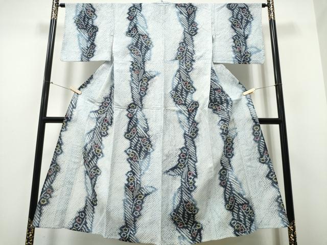 平和屋着物∴夏物 浴衣 有松鳴海絞り 草花間道 綿 逸品 CABB6417ng