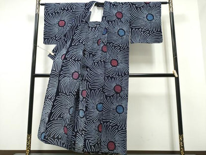 平和屋着物∴夏物 浴衣 有松鳴海絞り 乱菊 綿 逸品 CABB6420ng