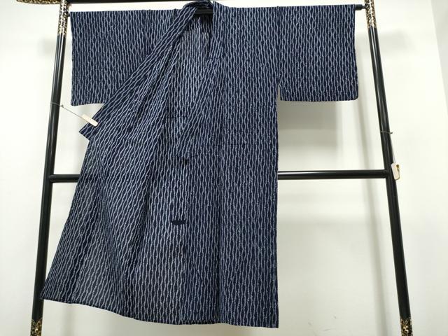 平和屋着物∴夏物 男性 浴衣 有松鳴海絞り よろけ縞 綿 逸品 CABB6423ng