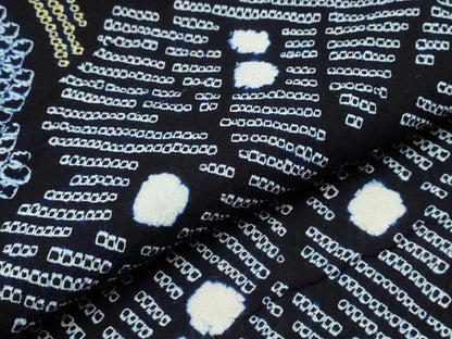 平和屋着物∴夏物 浴衣 有松鳴海絞り 枝葉文 綿 逸品 CABB6425ng