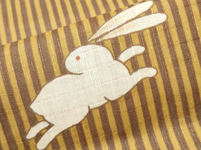 平和屋着物∴夏物 浴衣 跳兎 間道 綿 逸品 CABB6444ng