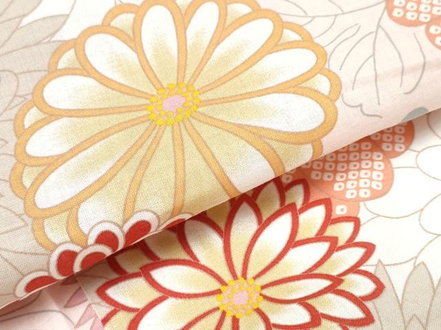 平和屋着物∴夏物 浴衣 舞菊尽くし 綿 逸品 CABB6447ng