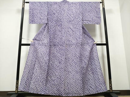 平和屋着物∴夏物 浴衣 有松鳴海絞り 蜘蛛絞り 綿 逸品 CABB6451ng