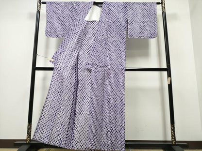 平和屋着物∴夏物 浴衣 有松鳴海絞り 蜘蛛絞り 綿 逸品 CABB6451ng