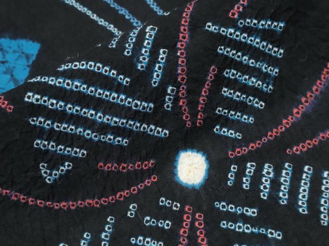 平和屋着物∴夏物 浴衣 有松鳴海絞り 結び紐花文 綿 逸品 CABB6454ng