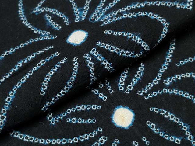 平和屋着物∴夏物 浴衣 有松鳴海絞り 結び紐花文 綿 逸品 CABB6454ng