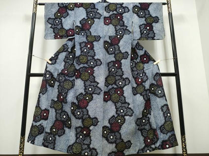 平和屋着物∴夏物 浴衣 有松鳴海絞り 舞菊文 綿 逸品 CABB6460ng