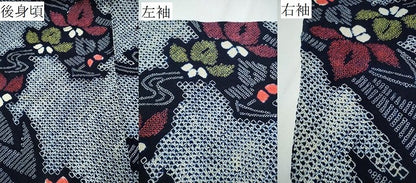 平和屋着物∴夏物 浴衣 有松鳴海絞り 流水桐花文 綿 逸品 CABB6462ng