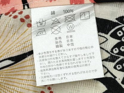 平和屋着物∴夏物　浴衣　舞花間道　黒地　綿　逸品　CABB6474ng
