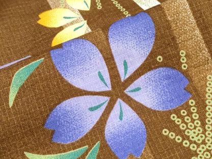 平和屋着物∴夏物 浴衣 綿紅梅 舞花間道 綿 逸品 CABB6548ng