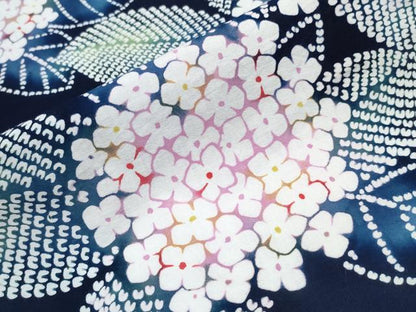 平和屋着物∴夏物 浴衣 紫陽花 綿 逸品 CABB6552ng