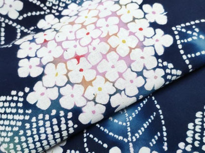 平和屋着物∴夏物 浴衣 紫陽花 綿 逸品 CABB6552ng