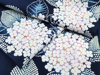 平和屋着物∴夏物 浴衣 紫陽花 綿 逸品 CABB6552ng