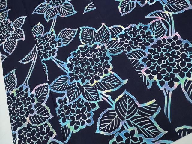 平和屋着物∴夏物 浴衣 紫陽花 綿 逸品 CABB6554ng