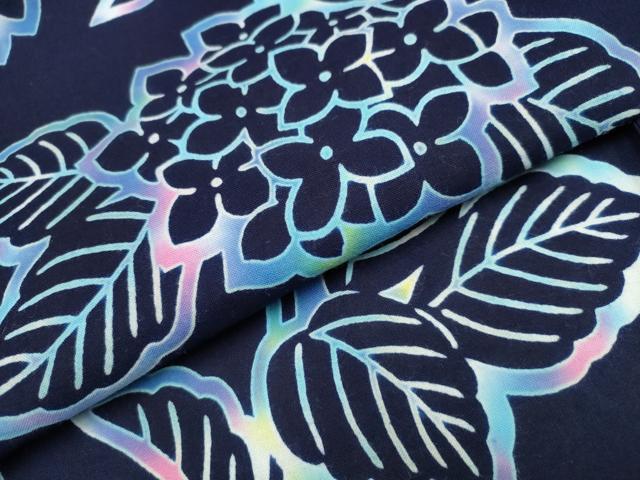 平和屋着物∴夏物 浴衣 紫陽花 綿 逸品 CABB6554ng