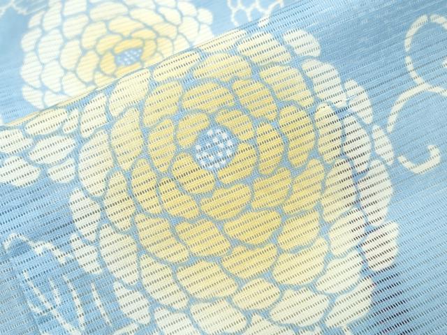 平和屋着物∴夏物 浴衣 綿絽 菊唐草文 綿 逸品 CABB6560ng
