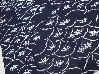 平和屋着物∴夏物 浴衣 綿絽 芝草笹文 綿 逸品 未使用 CABB6561ng