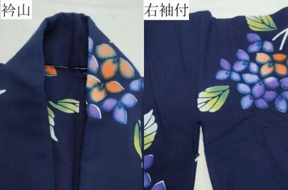 平和屋着物∴夏物 浴衣 紫陽花 綿 逸品 CABB6563ng