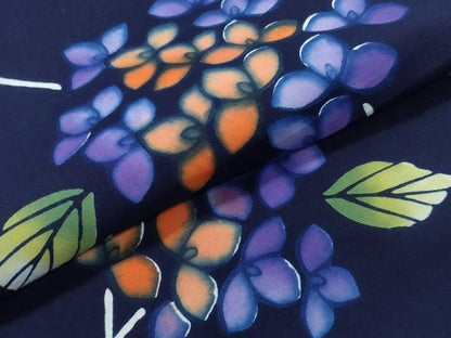 平和屋着物∴夏物 浴衣 紫陽花 綿 逸品 CABB6563ng